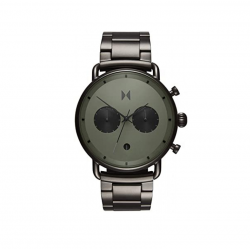 MVMT Men's Green Dial Ionic Plated Gunmetal Steel Watch - D-BT01-OLGU