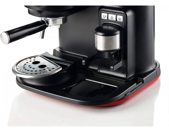 Ariete 1318 Moderna Espresso Machine with Integrated Coffee Grinder