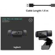 Logitech C920 Widescreen HD Pro Webcam - Black