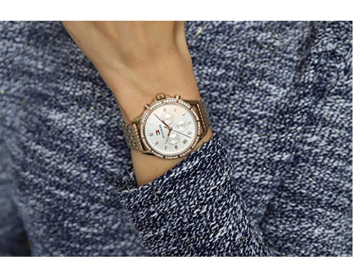 Tommy Hilfiger Womens Quartz Wrist Watch, Chronograph 1782143