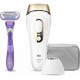 Braun IPL Silk Expert Pro 5 PL5117, Latest Generation Permanent Hair Removal, Precision Head for Body and Face, White and Gold, with Venus Swirl Razor and Premium Pouch, Clinically d