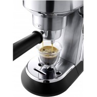 De'Longhi Dedica Pump Espresso Manual Coffee Machine | Cappuccino, Latte Macchiato With Milk Frother | Thermo Block Heating System For Accurate Temperature | Easy To Clean | EC685.M (Metal)