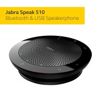 Jabra Speak 510 Speaker Phone – Portable Conference Speaker with USB and Bluetooth – Connect with Laptops, Smartphones and Tablets