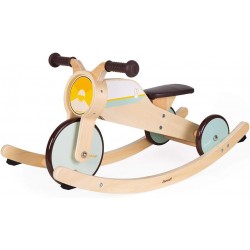 Janod Wooden 2-In-1 Rocking Tricycle