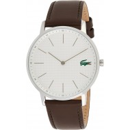 Lacoste Mens Quartz Watch, Analog Display and Leather Strap 2011002