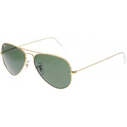 Ray-Ban RB3025 Classic Aviator Sunglasses - Gold/Dark Green