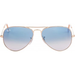Ray-Ban RB3025 Classic Aviator Sunglasses - Gold/Blue Gradient